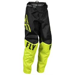 Fly Racing F-16 2023 Black/Hi-Vis мотоштаны подростковые