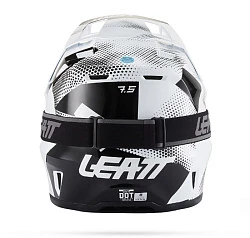 Leatt Kit Moto 7.5 V27 Camo Black/White шлем кроссовый + Velocity 4.5 мотоочки, черно-белый