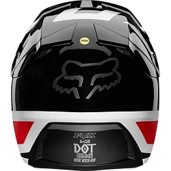 Fox Racing V3 Preest LE шлем кроссовый, черно-красный