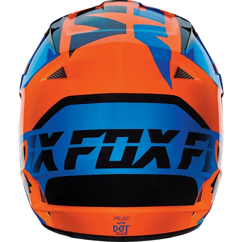 Fox Racing V1 Mako шлем кроссовый, оранжево-синий
