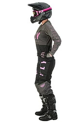 Fly Racing F-16 2022 комплект женский, серо-черно-розовый