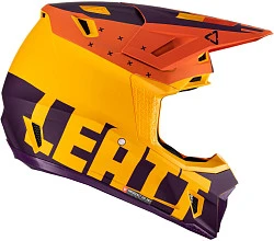 Leatt Kit Moto 7.5 V23 Indigo шлем кроссовый + Velocity 4.5 мотоочки