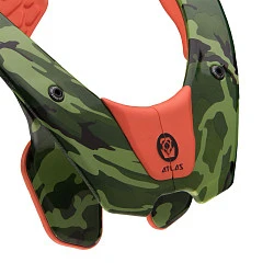 Atlas Prodigy 2018 защита шеи подростковая, зеленый камуфляж (74-84 см)