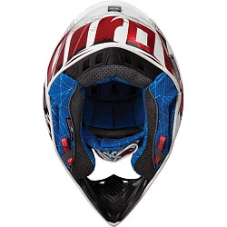 Airoh Aviator 2.3 шлем внедорожный, бело-сине-красный