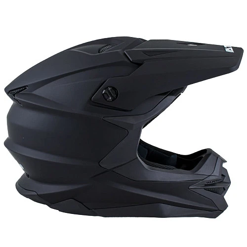 Ataki JK801A Solid шлем кроссовый, черный матовый