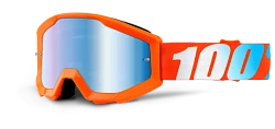 100% Strata JR Orange Mirror Blue Lens мотоочки детские