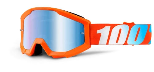 100% Strata JR Orange Mirror Blue Lens мотоочки детские
