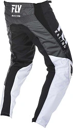 Fly Racing F-16 2019 мотоштаны, черно-бело-серый