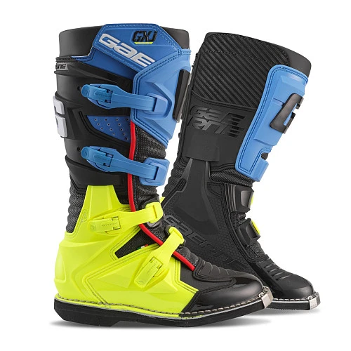 Gaerne GXJ Black/Blue/Fluo/Yellow мотоботы кроссовые детские/женские черно-сине-желтый