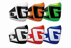 Накладка "G" на верх голенища мотобот Gaerne SG-12, бело-серый, левый