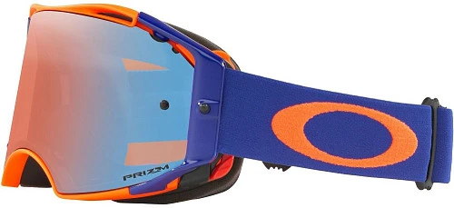 Oakley Airbrake Orange / Blue Prizm MX Sapphire мотоочки (OO7046-61)
