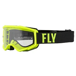 Fly Racing Focus 2022 мотоочки подростковые,  желто-черный