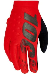 100% Brisker Red мотоперчатки, красный