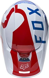 Fox Racing V1 Skew 2022 White/Red/Blue шлем кроссовый