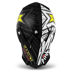 Airoh Terminator Open Rockstar шлем внедорожный, бело-черно-желтый