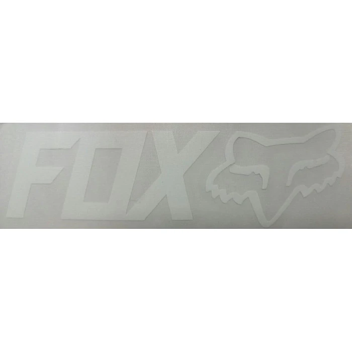 Fox наклейка плоттерная (10x3 см), белый