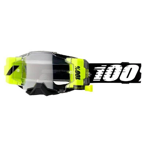 100% Armega Forecast Black / Clear Lens мотоочки