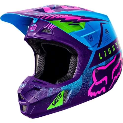 Fox Racing V2 Vicious Special шлем кроссовый, фиолетово-синий