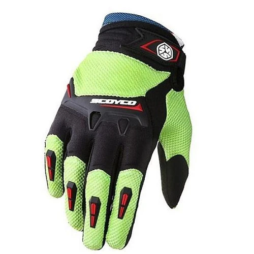 Scoyco MX57 мотоперчатки, черно-зеленый