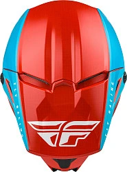 Fly Racing Kinetic Straight Edge шлем кроссовый, красно-бело-синий