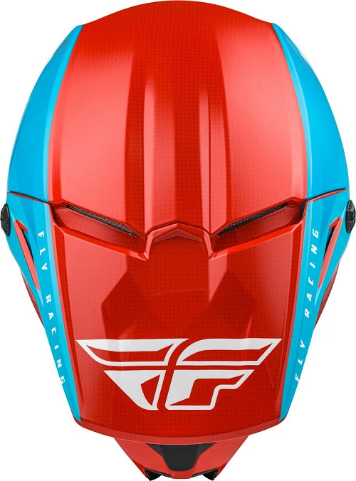 Fly Racing Kinetic Straight Edge шлем кроссовый, красно-бело-синий
