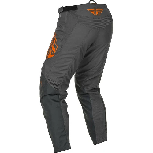 Fly Racing F-16 2021 мотоштаны подростковые, серо-оранжевый