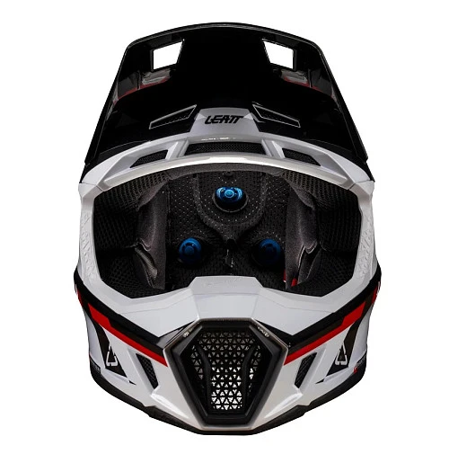 Leatt Kit Moto 7.5 V26  White/Red шлем кроссовый + Velocity 4.5 мотоочки, бело-красный