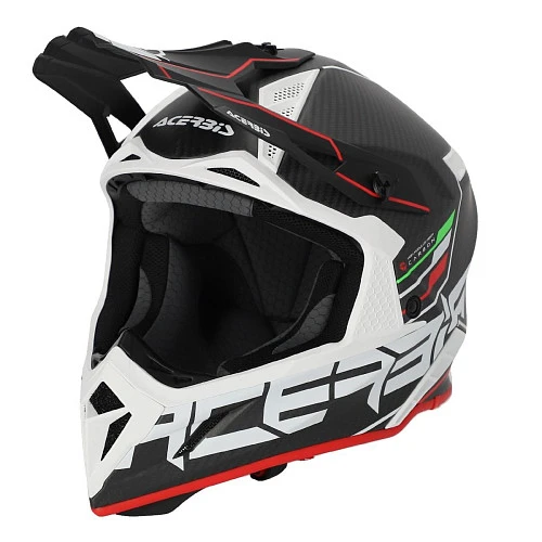 Acerbis Steel Carbon 22-06 Black/Red шлем внедорожный, черно-красный