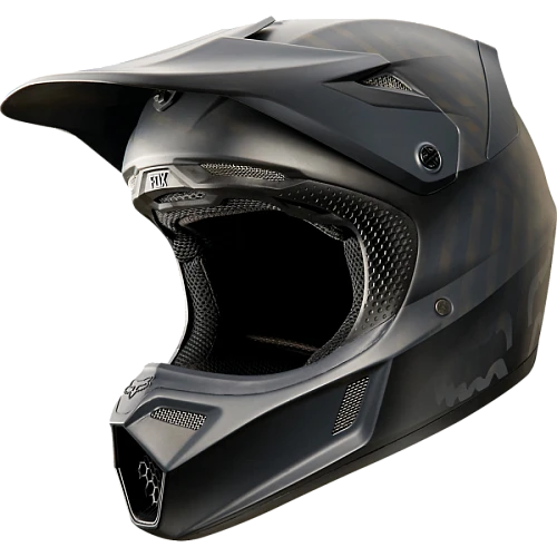 Fox Racing V3 ECE шлем кроссовый, черный матовый