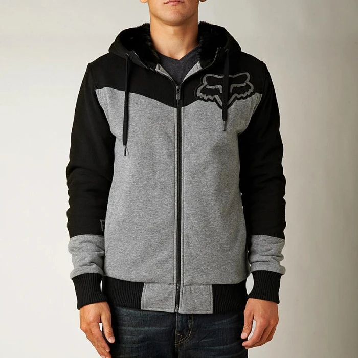 Fox Mogul Sasquatch Zip Fleece толстовка, черно-серый