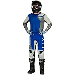 Fly Racing Kinetic Jet комплект, сине-серый