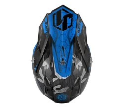 Just1 J32 SWAT Camo Blue Fluo шлем кроссовый, сине-черный