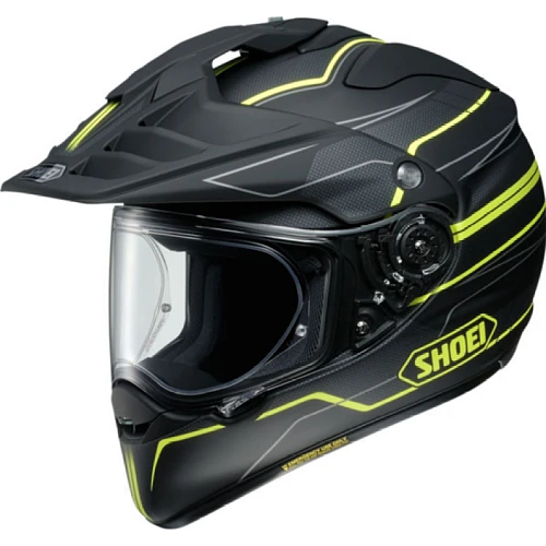 Shoei Hornet ADV NAVIGATE TC-3 PinLock шлем эндуро, черно-желтый матовый