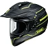 Shoei Hornet ADV NAVIGATE TC-3 PinLock шлем эндуро, черно-желтый матовый