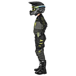 Fly Racing F-16 2022 комплект подростковый, серо-черно-желтый