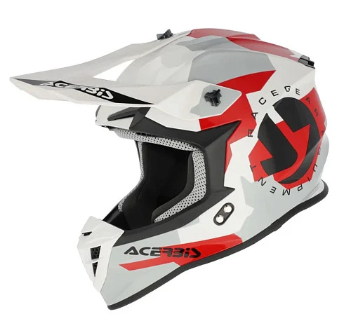 Acerbis Linear 22-06 White/Grey шлем внедорожный, бело-серый