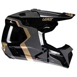 Leatt Kit Moto 3.5 Jr V25 Black шлем подростковый + Vizion 2.5s мотоочки