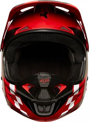 Fox Racing V1 Sayak 2018 шлем кроссовый, красно-бело-черный