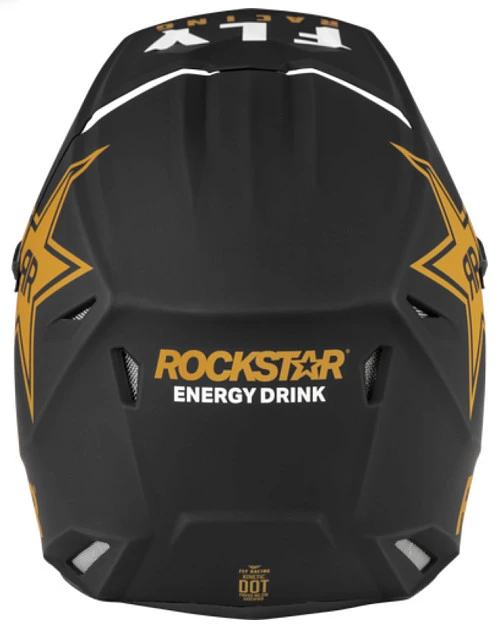Fly Racing Kinetic Rockstar Black/Gold шлем кроссовый