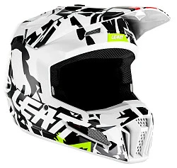 Leatt Moto 3.5 Junior Zebra шлем подростковый