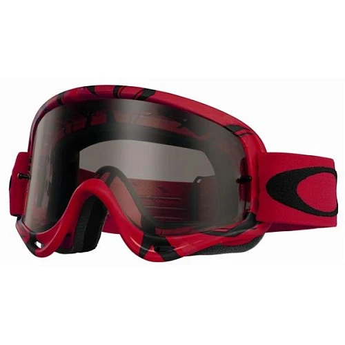 Oakley O-Frame Intimidator мотоочки, красно-черный, темно-серая линза