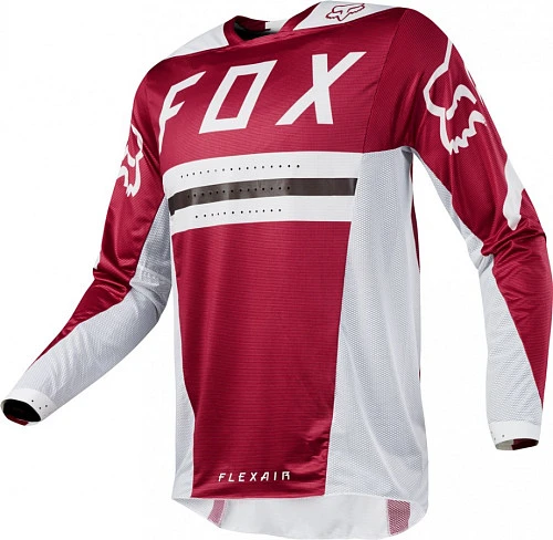 Fox Racing Flexair Preest джерси, темно-красно-белый