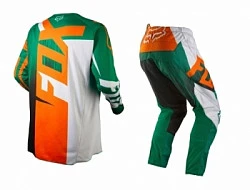Fox Racing 180 Vandal Kids комплект детский, зелено-оранжевый