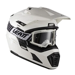 Leatt Kit ADV 7.5 White шлем + Vizion 2.5 мотоочки, белый
