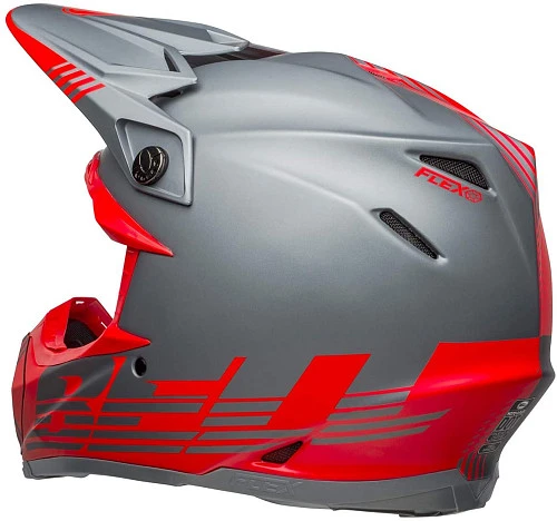 Bell Moto-9 Flex Seven Matte Gray/Red шлем кроссовый