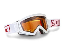 Ariete Mudmax White / Double Orange Ventilated Lens No Pins мотоочки, двойная линза