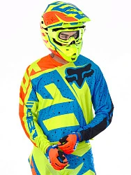 Fox Racing 180 Nirv джерси, желто-синий