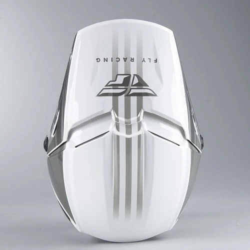 Fly Racing Kinetic K220 2020 шлем кроссовый, бело-серо-черный