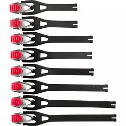 Fox Comp 5/5Y/3Y Buckle/Strap Kit стрепы к мотоботам с застежками, черно-розовый (8 шт.)