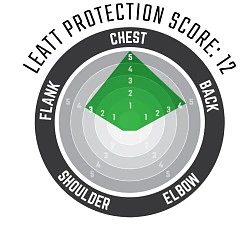 Leatt Chest Protector 4.5 Junior Black/Red, панцирь подростковый